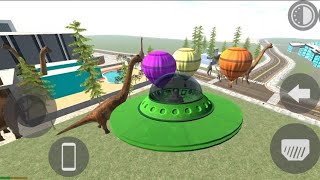 🦖 Jurassic Challenge Mode | Dinosaurs & Wild Animals Attack Franklin’s Green UFO! 👽🚁 #gta5  screenshot 3