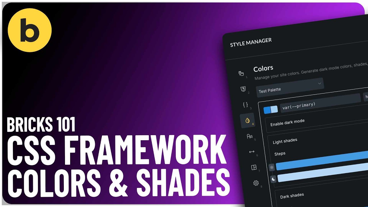 How to Master Colour Management in Bricks 2.2+ (Dark Mode, Shades, & More)