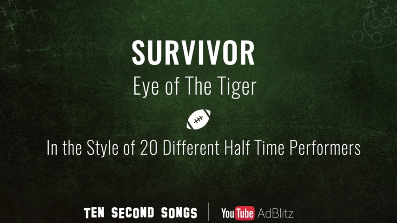 Survivor - Eye Of The Tiger | Ten Second Songs 20 Style Cover #YouTubeAdBlitz