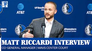Co-General Manager Matt Riccardi Interview Mavs CenterCourt March 1 2026