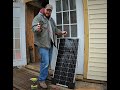 SIMPLE Solar power | Off grid solar setup for bathhouse with lights, shower, sink, and toilet.