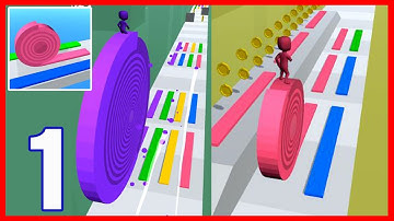 Layers Roll - Gameplay Walkthrough Part 1 - All Levels (Android,iOS)