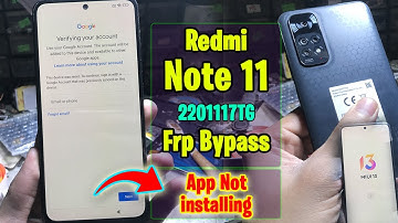 Xiaomi Redmi Note 11 Frp Bypass Miui 13 2025 | 2201117TG | Apps Not Installing | Unisoft Pk