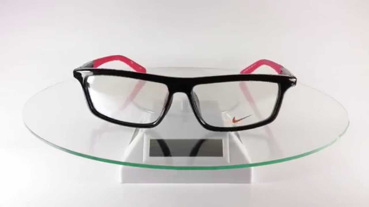 NIKE 7085 AF 085 BLACK-RED EYEGLASSES