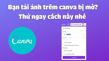 Canva: Bạn tải ảnh trên canva bị mờ? Thử ngay cách này nhé