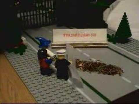 lego man rolls joint