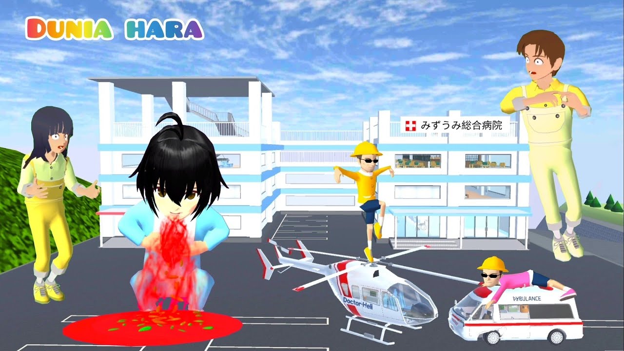 Baby Raksasa Celine Muntah Ulat Cacing Hijau 😰 Yuta Panik Bawa Ke Rumah Sakit Baru | Sakura School