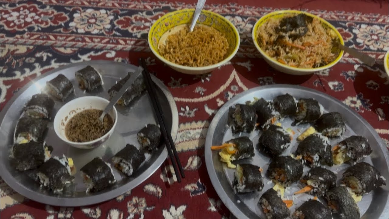 HOME MADE  kIM-BAB || ODISHA VLOG #