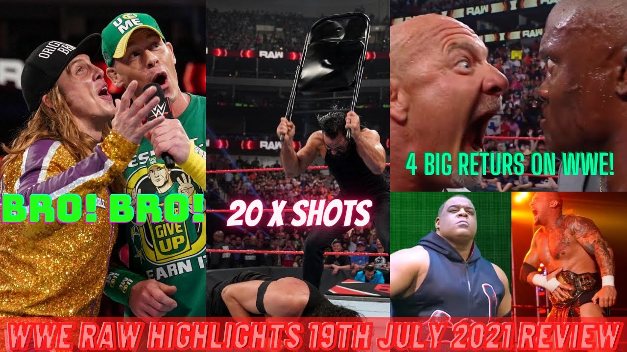 WWE RAW Highlights 19th July 2021 Review Goldberg Returns & Challenge Bobby lashley | 4 Big Returns