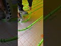 Watch how the rubber is cut into tiny pieces so quickly and neatly #construction #viralvideo