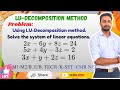 LU Decomposition Method | Solve: 2x–6y+8z=24, 5x+4y–3z=2, 3x+y+2z=16 | VTU M1/M2