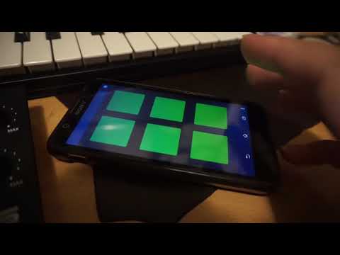 Native LMMS Drum Machine using TouchOSC