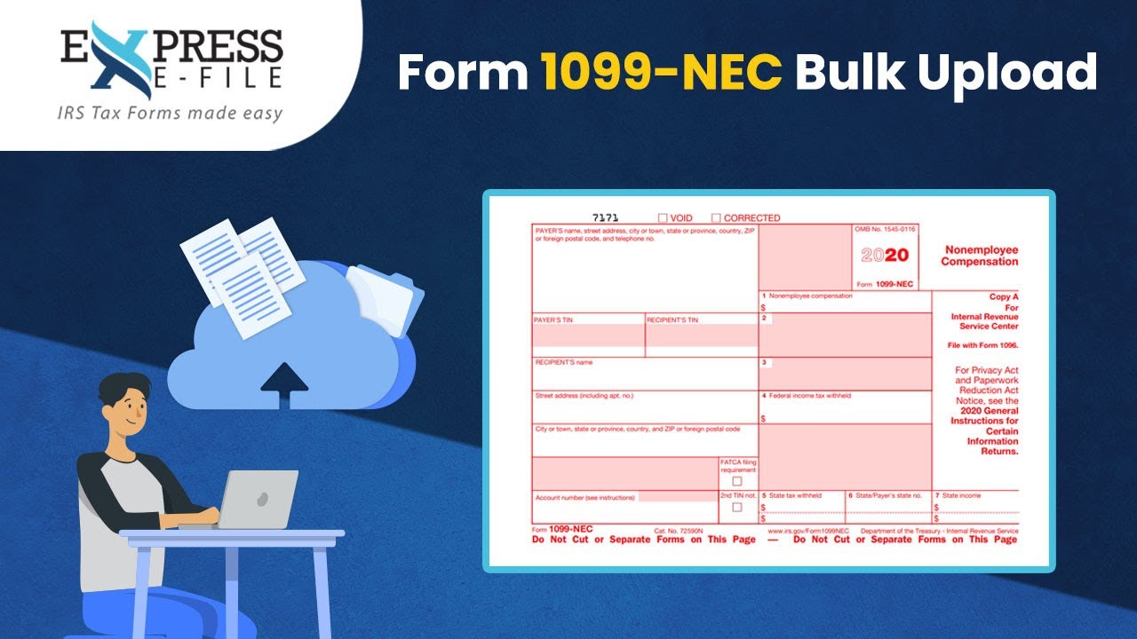 Form 1099-NEC Bulk Upload | 1099-NEC Bulk Filing | ExpressE-File - YouTube