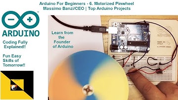 6 Beginners Arduino Uno R3 Motorized Pinwheel Massimo Banzi Top Arduino Projects - Ebonygeek45