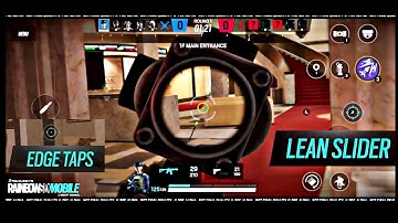 RAINBOW SIX MOBILE *NEW Feature* : LEAN SLIDER & EDGE TAPS (Officially Announced) Voice Explanation