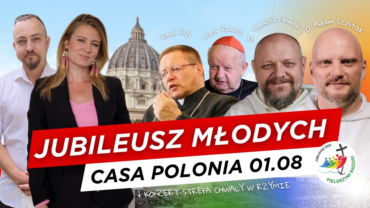 NA ŻYWO | 01.08 JUBILEUSZ MŁODYCH RZYM 2025 | STUDIO EWTN POLSKA W RZYMIE: CASA POLONIA