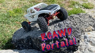 RCAWD Scx24 Portals! Best portal option at $108 a set? Comparison and running