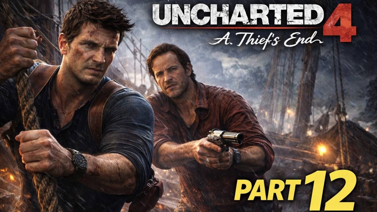 Uncharted 4 A Thief's End Walkthrough Gameplay Part 12 - At Sea (PS5)