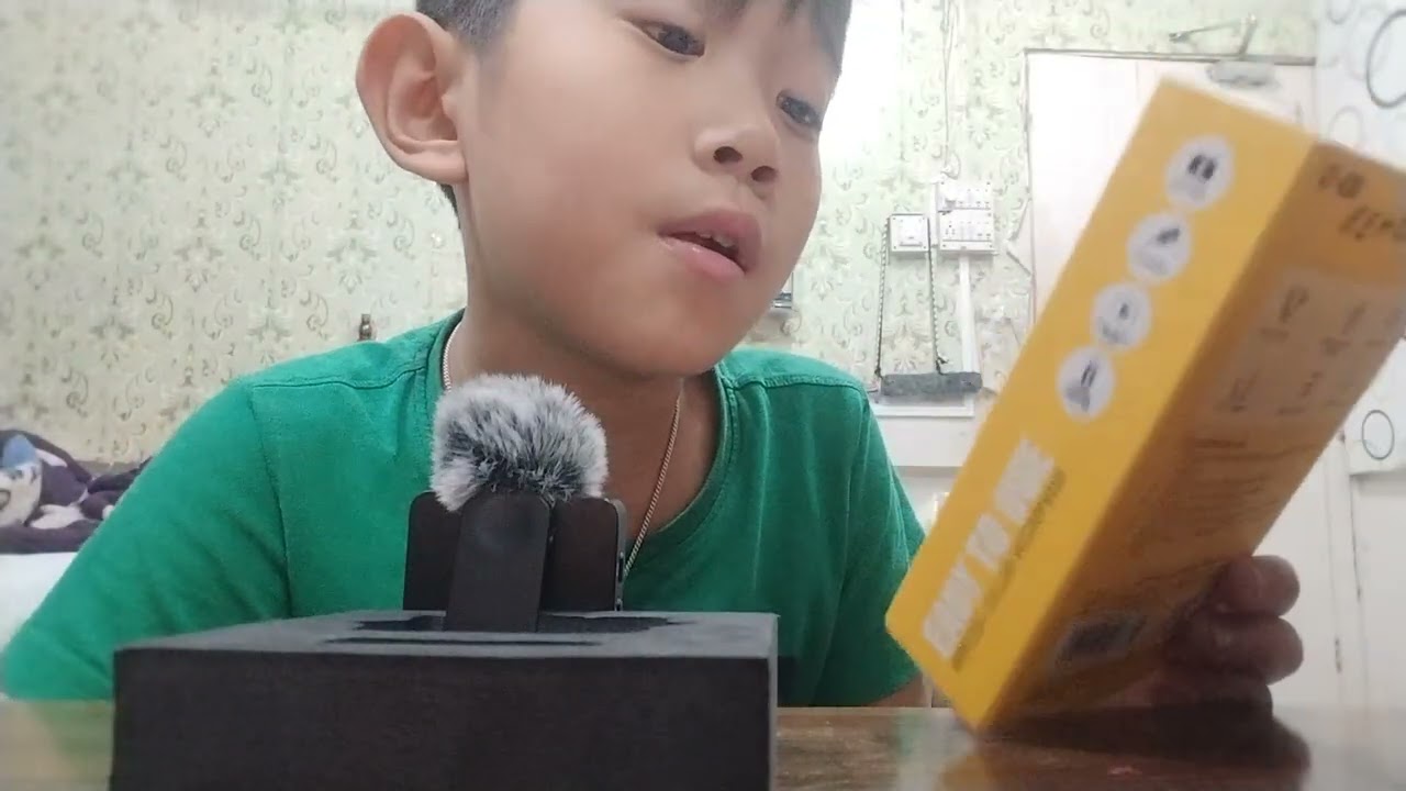 unboxing ubon pod star wireless collar microphone 