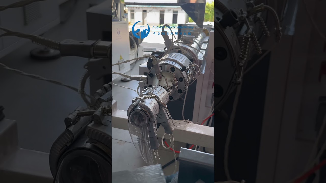 80mm PERT Single Wall Corrugated Pipe Production Line. 