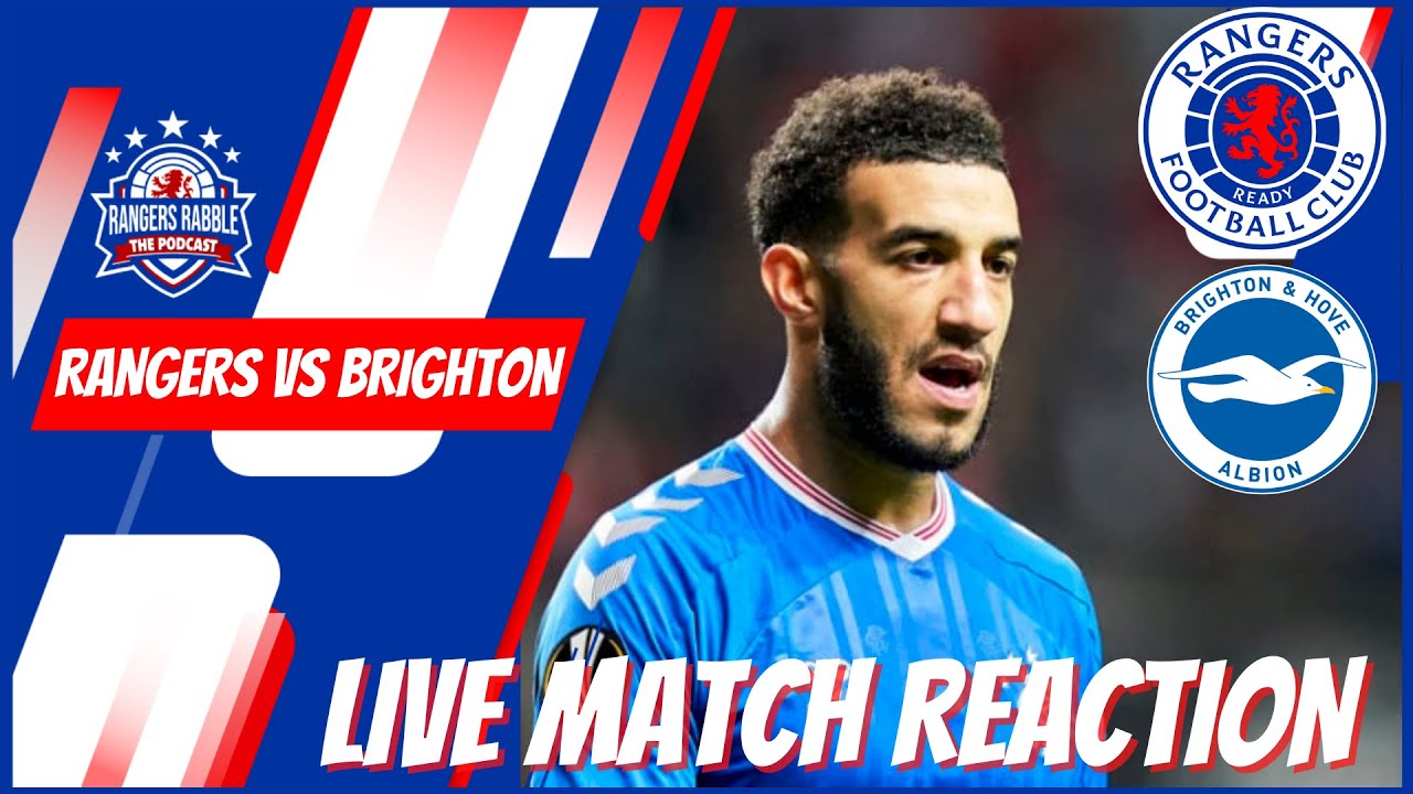 Stephen Kelly Rangers REACTION: RANGERS 0-0 BRIGHTON | STEPHEN KELLY SHINES - YouTube