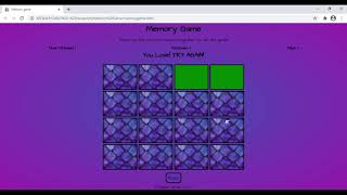 Memory game - HTML5 Explanation