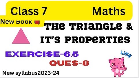 Q.8 - Ex 6.5 - Triangle And Its Properties - Chapter 6 - Class 7 Maths - New Ncert book