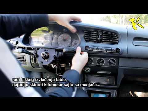 Skoda Felicia dashboard removal - skidanje instrument table Škoda Felicia