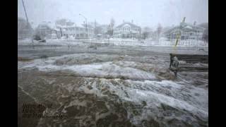 Blizzard/Coastal flooding Swampscott, MA 10-9-13 Clip 2