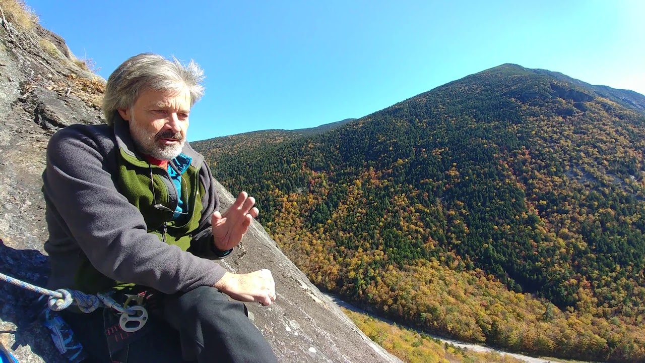 Ed Webster, story of the FFA of Women in Love (Cathedral Ledge)