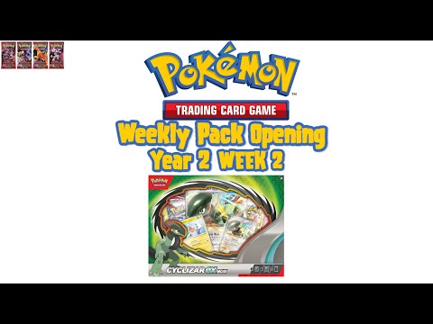 Year 2, Week 2 Weekly Pokemon TCG Pack Opening: Cyclizar EX Box