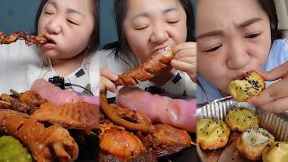 ASMR & MUKBANG WITH CHINA GIRL 🥖🍗😍😂❤ #easyrecipe #funnyshorts #villagefood screenshot 5