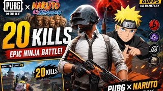 PUBG MOBILE x NARUTO Gameplay 🔥 Epic Ninja Battle! 60FPS HD screenshot 5