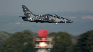 4Kᵁᴴᴰ Departures HAF T-6A Texan II Team Daedalus, L-39NG, BAF F-16, PC-7 Team @ NATO Days 2023