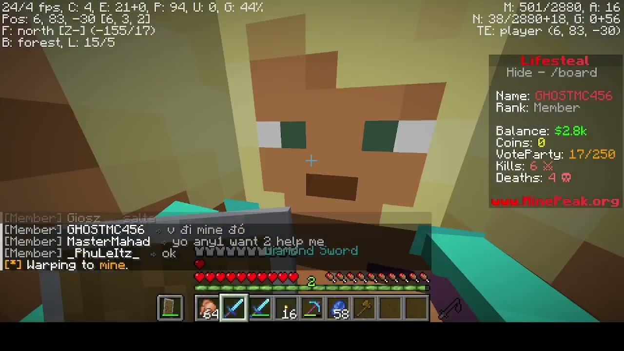 Minecraft Lifesteal SMP II phát hiện tính năng mới của sever.