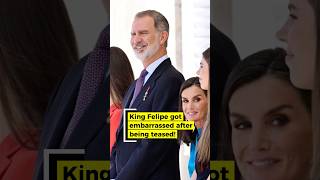 King Felipe Got Embarrassed After Being Teased! #royalspain #spain #felipevi #letizia #leonor #sofia
