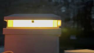 Solar Post Cap Lights Outdoor 6 Packs, Waterproof Solar Powered Deck Post lights for 4x4 4.5x4.5 5x5