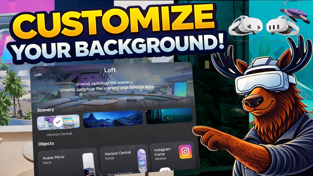 How to Change Virtual Environment/Background on Meta Quest VR New User ...