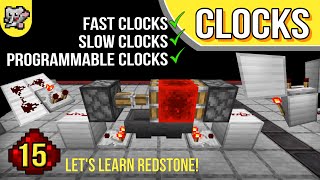 Redstone Clocks ALL Speeds & Lengths | Let's Learn Redstone 15 | Minecraft Bedrock Tutorial Wealth
