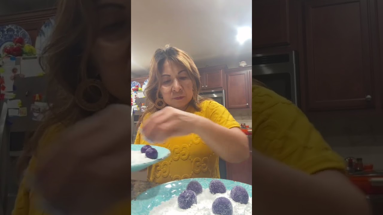 Making Ube Crinkles Cookies For New Year’s Eve