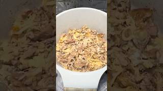 Making Tuna Egg Scramble!