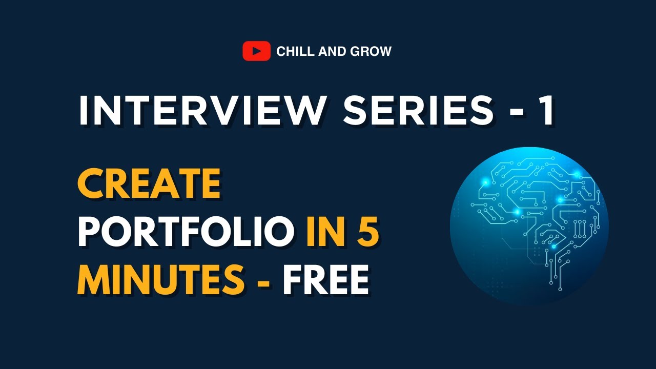 How To Make a Portfolio Website in 5 Minutes - Free | Interview Series 1 | Tamil