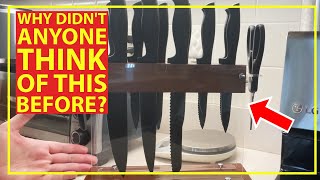 Stop Blindly Reaching For Knives With This Clear Knife Block