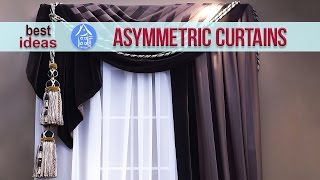Unique Interior #Decorating Ideas - Asymmetrical #curtains #window. Looking for window dressing ideas? It may be a cliche, but 