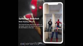 Spiderman BodySuit, Body Tracking AR Experiential Marketing  SpiderManNoWayHome| ExperientialEtc
