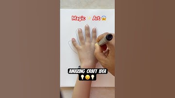 Amazing Craft Ideas 💡with Hand🫢 #shorts #art #craftideas #ytshorts #magic #diyforkids