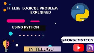Find the Length of given strings | Python If-Else logical problem explained in Telugu #python