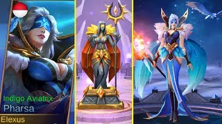 Pharsa Sacred Statue Flying Wing & Skin Indigo Aviatrix - Mobile Legends