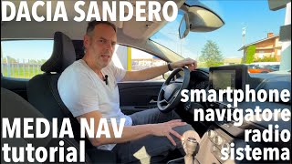 DACIA SANDERO tutorial: how to use the MEDIA NAV screenshot 5