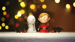 BBC DAB Radio 6 Music Ident with Snowman and Elf
